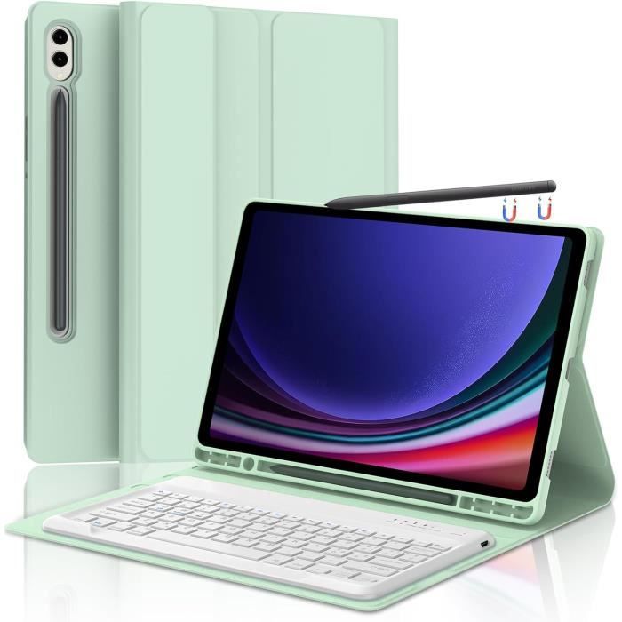 Étui Clavier - Samsung - Galaxy Tab S9 Plus - Bluetooth 5.0 - Clavier Éclairé - Amovible