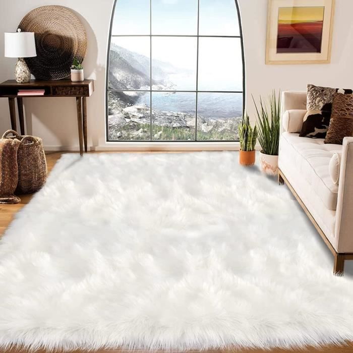 Coussin De Chaise En Fausse Fourrure Douce – Antidérapant – Tailles 30x30 à 55x55 Cm – Lavable