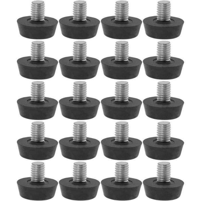 2pcs Pieds De Meubles Réglables Nivellement Patin Base Jambe Pied De