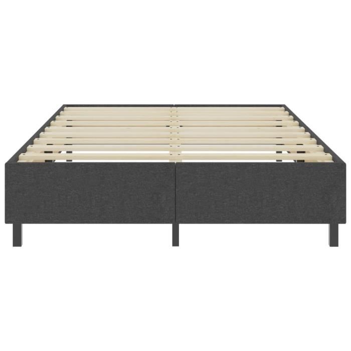 Sommier tapissier - VINGVO - Gris - 160 x 200 cm