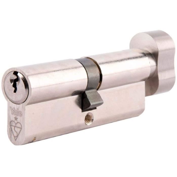 Paire D’écussons Euro Cylindre – Rose Carrée, Double Finition Chrome Poli Et Satiné, Handle Kingdom