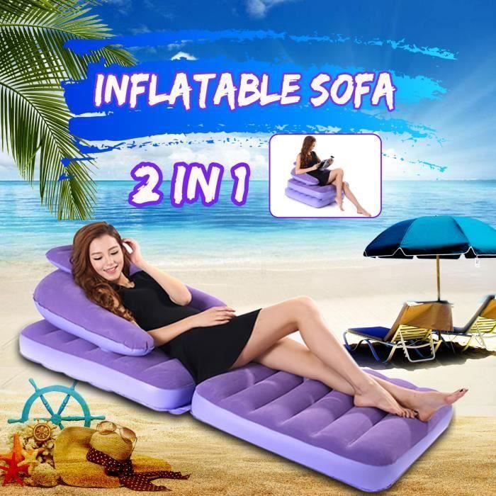 LIT GONFLABLE - AIRBED Canapé gonflable extérieur Ultralight Beach