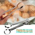 Pince à oeufs Anti-brûlure en acier inoxydable anti-dérapant porte-oeuf pince ustensile pour outils de cuisine Gadget de cuisine-1