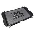 Accessoires de moto Protection de grille de radiateur Garde de protection en acier inoxydable pour Kawasaki Z900 2017 2018 2019 Noir-1
