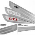LOGO R - Kit de Plaques de Seuil de Porte, Acier Inoxydable 304, Golf 6 7 7,5 8 GTI R Line Jetta Polo T Roc R-1