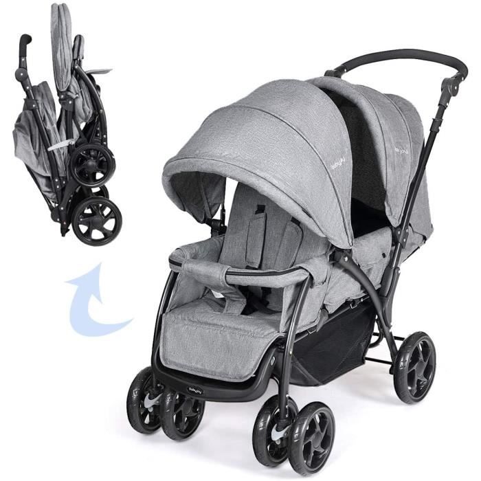 Poussette double outlet avec landau