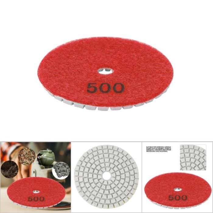 Disques Diamantés De Polissage Humide 125 Mm (5") - Grain 300 Pour Granit, Béton, Marbre - 7
