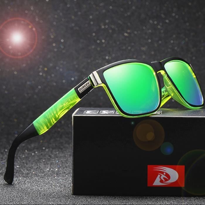 Lunettes De Soleil Polarisées Carrées Pour Hommes - Montures Multicolores - Neuves Avec étiquettes