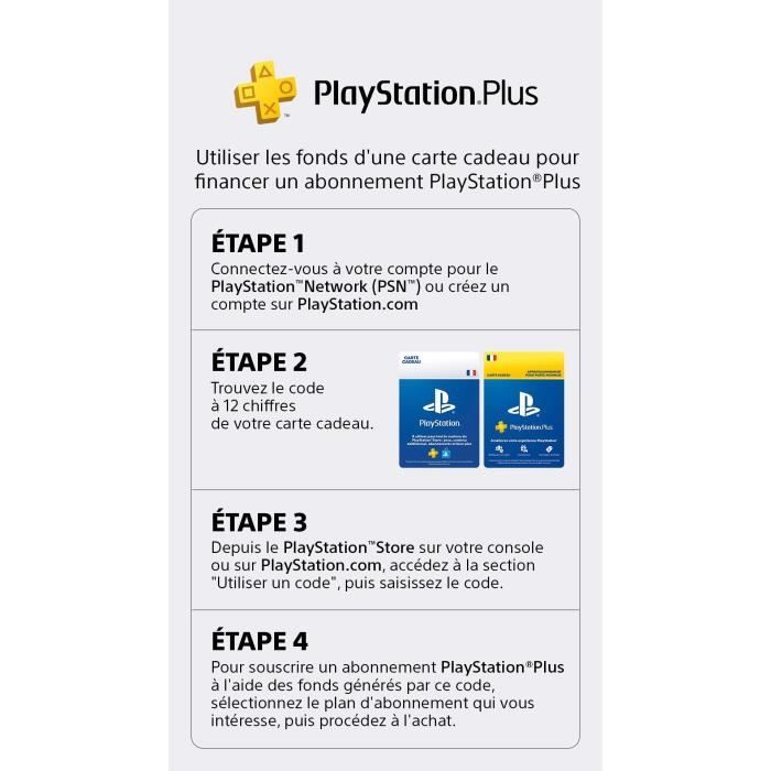 100 Carte Cadeau - A utiliser sur le PlayStation Store - Cdiscount