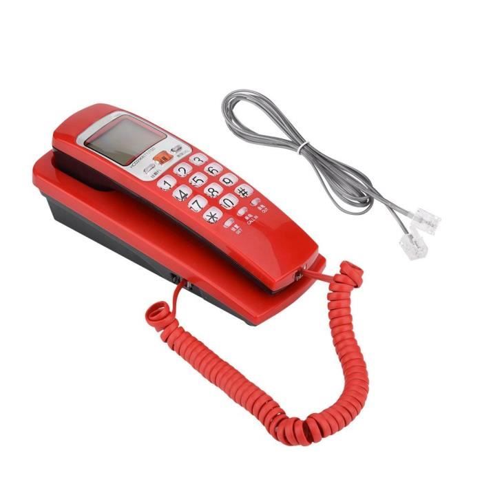 Téléphone filaire avec Identification de l'appelant Bureau Mettre