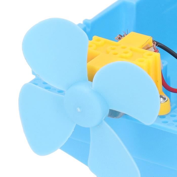 bleu)10 Pièces 3 Lames Hélice ABS Tournant Hélices Bricolage Voiture