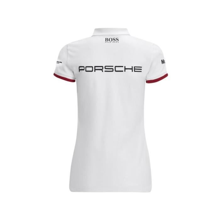 Polo Femme Porsche Motorsport Team Officiel Formula Blanc Cdiscount Pret a Porter
