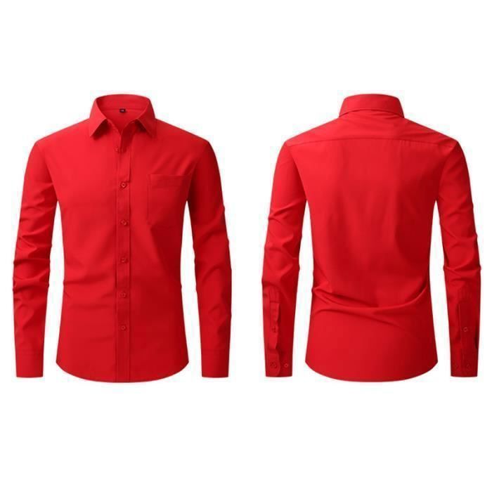 Chemise De Sport Pour Adultes - Taille S à 2XL, Couleur Blanc Rouge