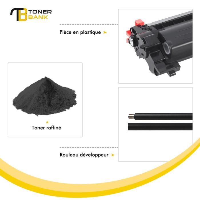 Toner T3AZUR 2 Toners compatibles avec Brother TN2420