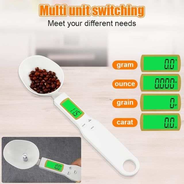 Cuillère électronique de poids, 500/0, 1g, LCD, me... - Grandado