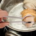 Pince à oeufs Anti-brûlure en acier inoxydable anti-dérapant porte-oeuf pince ustensile pour outils de cuisine Gadget de cuisine-2