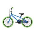 BIKESTAR | Vélo pour enfants | 20 pouces | pour garçons et filles de 6-9 ans | Edition BMX | Bleu Vert-2