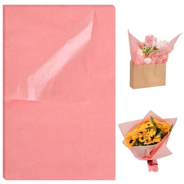 Papier de soie coloré 200x700mm, 500 feuilles de papier d'emballage pour  cadeau, fleur, décor de fête, copie de papier de londres, DIY bricolage,  14g - AliExpress