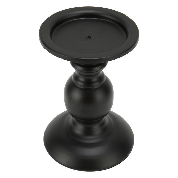 Bougeoirs de Noël modernes et rustiques avec 3 bougeoirs élégants en verre – Effet bois solide et robuste pour centre de table de Noël, décoration de mariage, cadeau