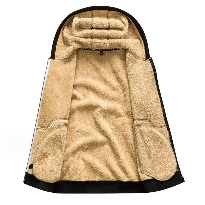 Sweat à Capuche Zippé En Polairenoir Pour Homme | FR