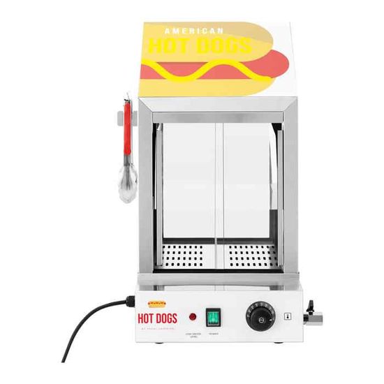 Commerciële 11-Stick Roestvrijstalen Hotdog Machine Bun Warmer Nieuwe Staat Elek