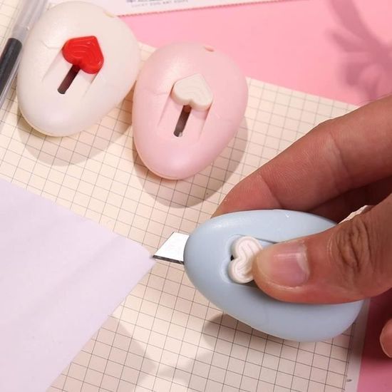 Lot De 6 Petits Cutters, Mini Cutter, Mini Cutter, Mini Cutter, Portable, Petit, Universel, Couteau De Papeterie Pour Enveloppe, Paquet, Coupe De Papier, Carton, Boîte Ou Emballage