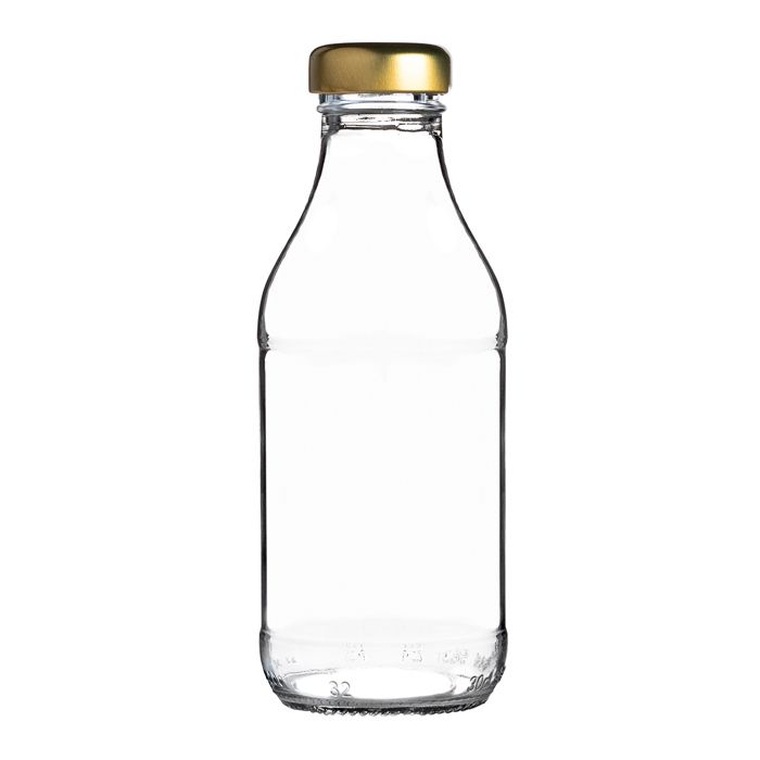 KADAX Lot De 3 Bouteilles En Verre De 1 L - Avec Bouchon à Vis