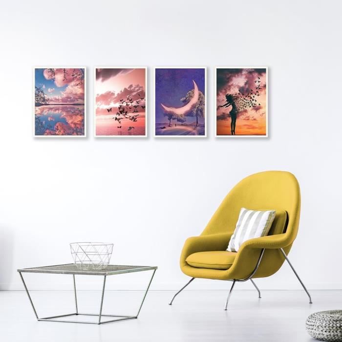 Kit Peinture Diamant 5D Coquelicots - DIY Décoratif 30x40 Cm - Diamants Ronds Brillants - Pour Adultes Débutants