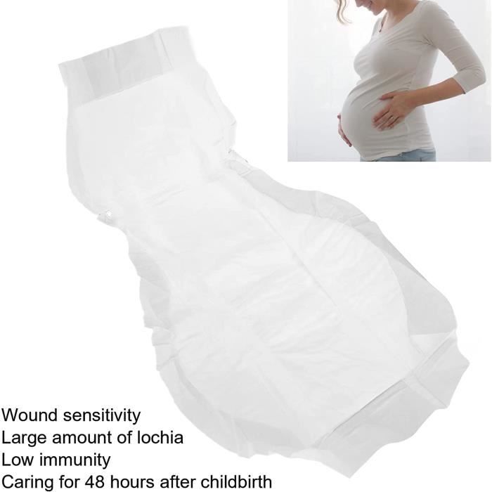 Serviettes menstruelles de maternité, serviette hygiénique post-partum avec  avertissement de saignement super absorbant pour [O305]