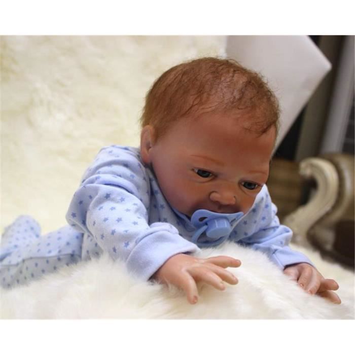 Anano Poupée Reborn Silicone 45CM Réaliste Bébé Reborn Fille Qui Ressemble A des Vrais Nouveau