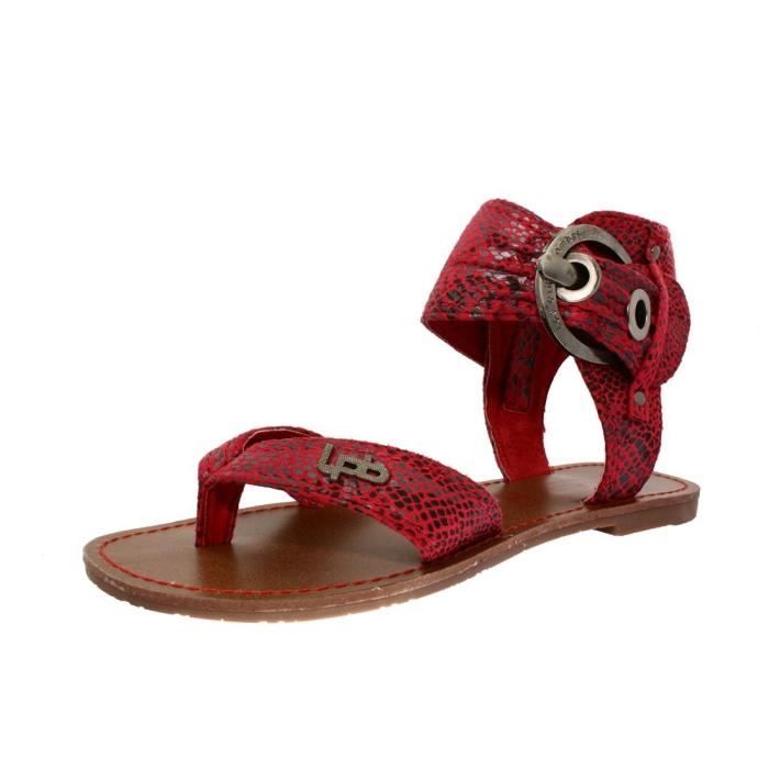 Sandales nu pieds thalie femme les petites bombes thalie Rouge Cdiscount