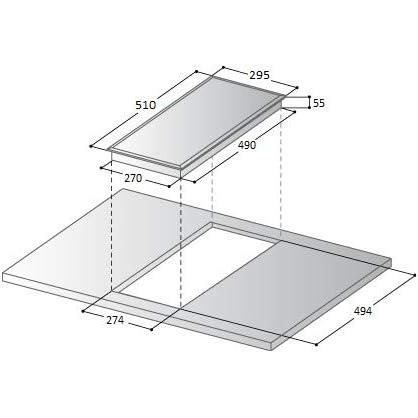 Plaque Induction 2 Feux BELDEKO 3600W - Encastrable, Minuteur, 9 Niveaux, Anti-Débordement