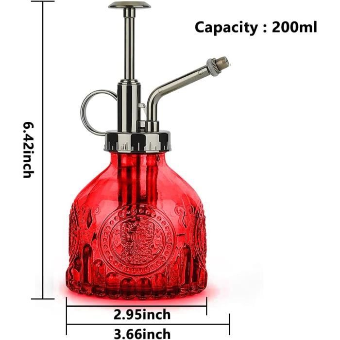 Vaporisateur D'arrosage En Verre 200 Ml - Brumisateur Rétro Avec Pompe, Pour Plantes Et Soins - 9