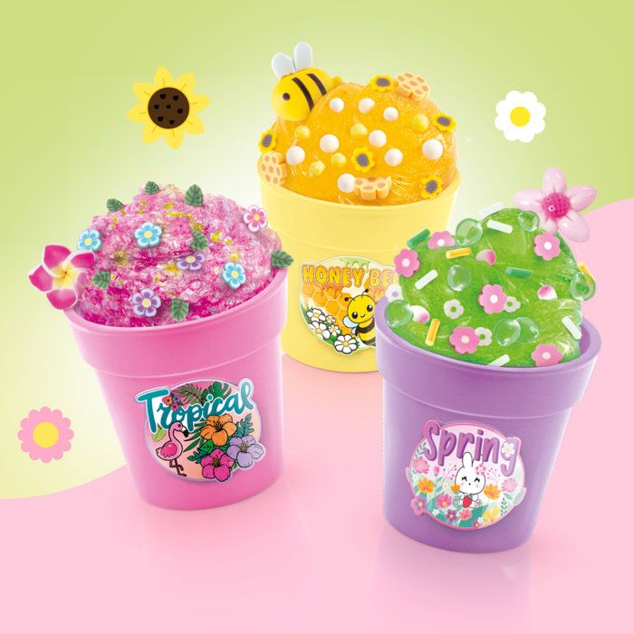 Slime Flower 3 Pots - Dès 6 ans - SSC 418 Canal Toys - So Slime ...