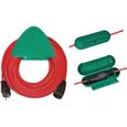 Brennenstuhl Rallonge rouge 40m de câble - avec support mural vert et safe box - Fabrication Française-0
