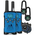 Talkie-walkie - Flyweight Kingen - kit 8-pièces :  boussole + badge d'agent - Bleu-0