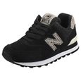 basket femme new balance noir et or