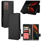 BOONGET Pour Samsung Galaxy Z Fold2 5G Housse Téléphone Flip en PU Cuir Etui Samsung Galaxy Z Fold2 5G étui de Protection - noir