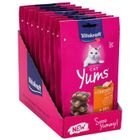 VITAKRAFT Cat Yums Friandise pour chat au Poulet et à l'Herbe à chat - Lot de 9x40g