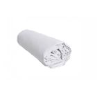 SALOME PRESTIGE Drap Housse uni satin de Coton 120 Fils - 140x200 - Bonnet de 30cm - gris perle - Salomé Prestige