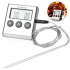 ZENTAVO Thermomètre de Cuisine - TD® - Numérique - Résistant jusqu'à 250°C - Alarme - Minuterie