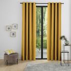 UNIVERS DECOR Lot de 2 rideaux occultant phonique et thermique doublé polaire "Arctique" Miel