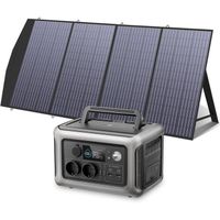 ALLPOWERS Générateur solaire R600,2x 600W pointe 1200W Sortie d'alimentation portable avec panneau solaire 200W,batterie LiFePO4