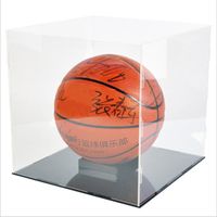 Boîte De Cube De Vitrine étanche à La Poussière 30cm Pour La Protection De Football De Basket-ball