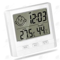 HTBE® Thermomètre électronique Hygromètre d'intérieur domestique Haute précision Sec et humide Creative Compteur de température ambi
