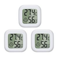 MOON-Mini LCD Thermomètre Hygromètre Interieur Numérique Température Humidité de Haute Précision Portable -50 ℃  70 ℃ 10%  99% RH16