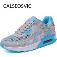 Basket Femme - CALSEOSVIC - Chaussure de sport Running Air - Bleu - Lacets