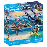 PLAYMOBIL - Pirate avec pieuvre géante - Pirates -