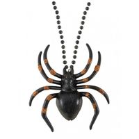 Collier Araignée Géant 11cm - PTIT CLOWN - Accessoire Halloween pour Femme - Noir