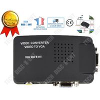 TD® Convertisseur AV vers VGA Pour Ordinateur vers TV Carte Vidéo Converter 1024 × 768P à 60HZ Convertisseur Vidéo Enregistrement